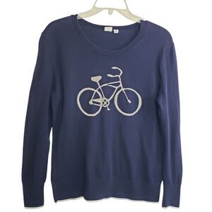 Gap for Good Women's XS Crewneck "Bicycle" Sweater